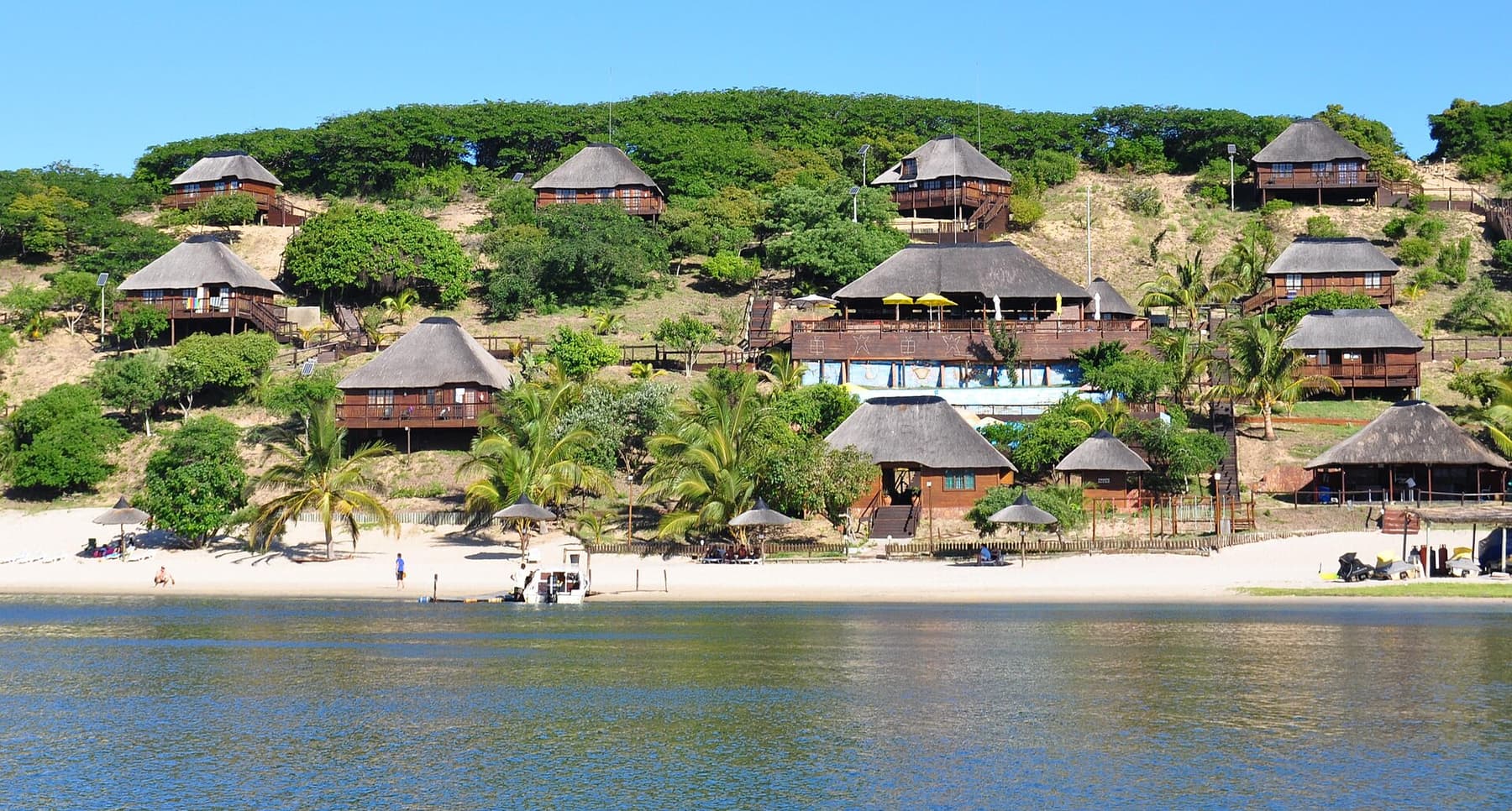 Shoreline of Praia de Bilene