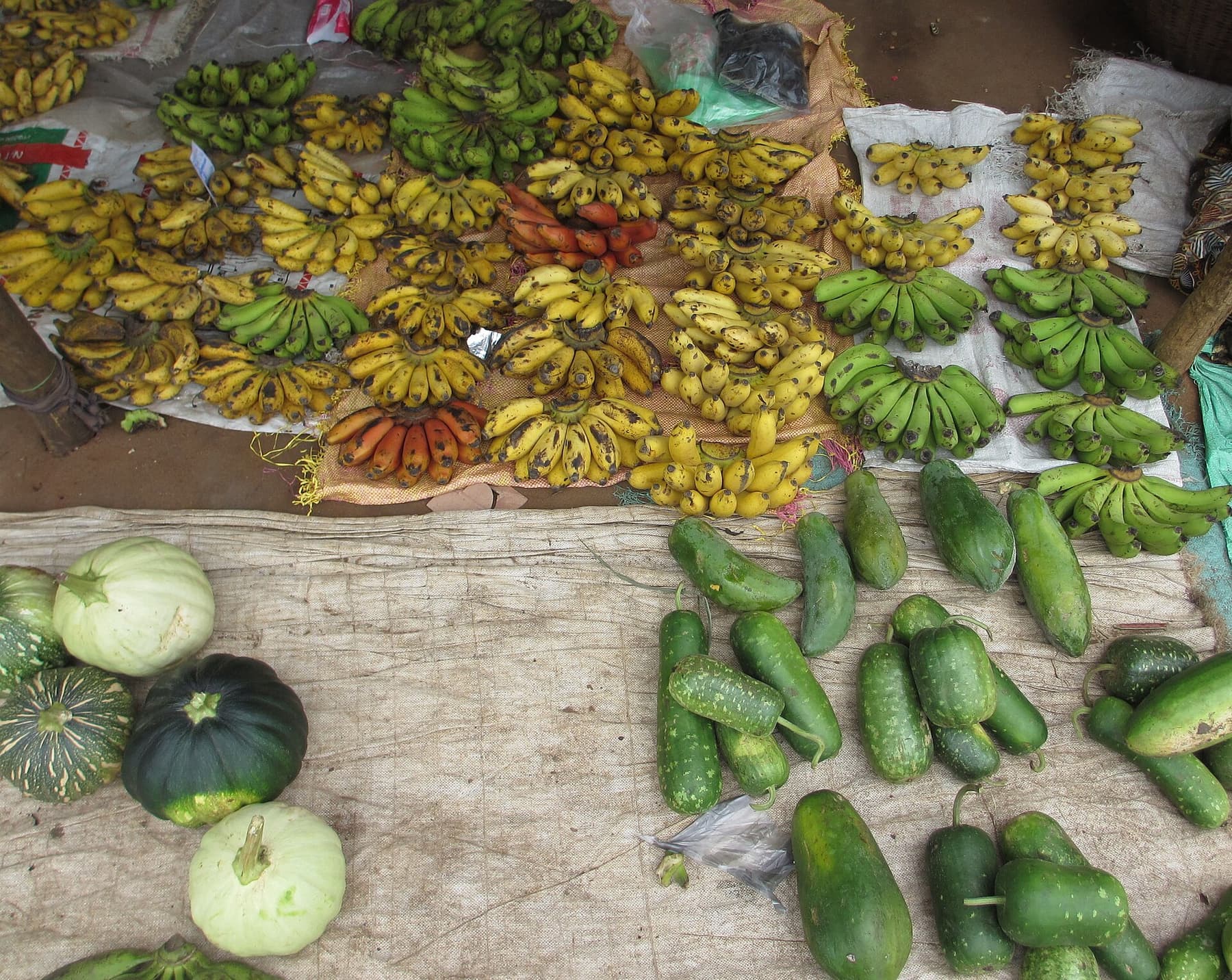 Traders at the market in Pemba